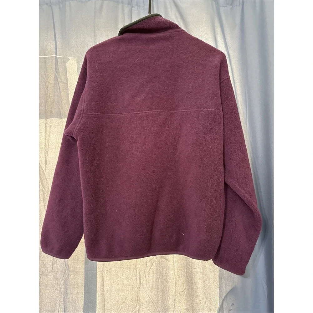 Vintage Patagonia Synchilla Snap-T Purple Green Fleece Pullover Men's S